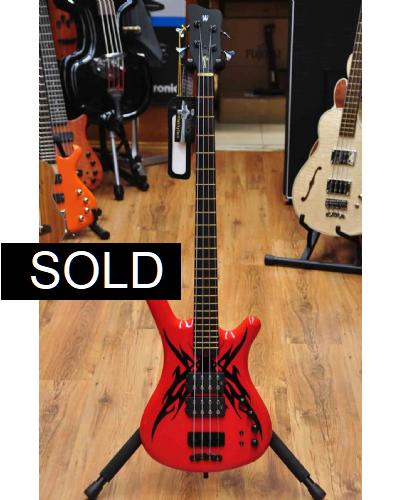 Warwick Corvette $$ SE TRIBAL RED & BLACK